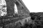 pont du gard bw 