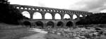 pont du gard bw